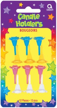 Unbranded Candles: Holders Asst. Pk12