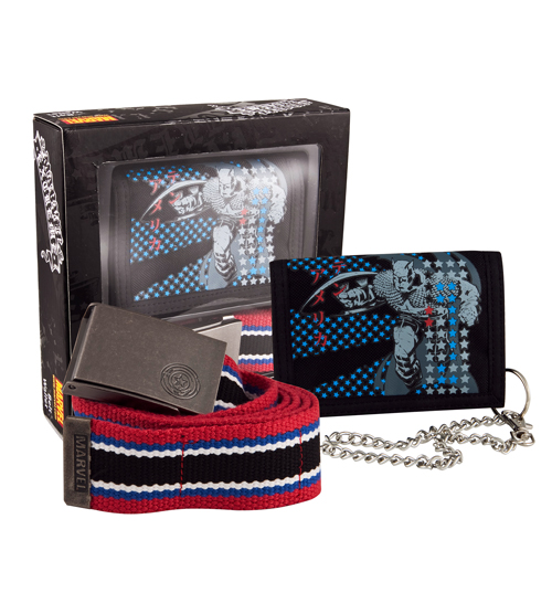 Unbranded Captain America Marvel Wallet and Belt Gift Set