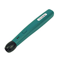 Detects ambient Carbon Monoxide. Auto zero when switched on. LED indication and audible bleep on