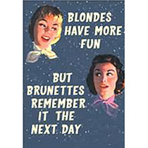 Unbranded Card - Blondes have more fun