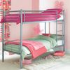 Metal frame bunk bed. Converts in to 2 separate single beds if preferred. Each bunk takes a standard
