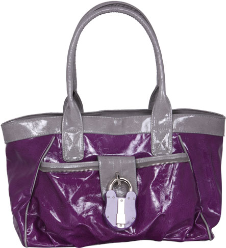 Unbranded Carli padlock bag purple
