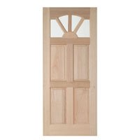 Carlisle Dowelled Door with Clear Glass (D)44mm (1 3/4in.)