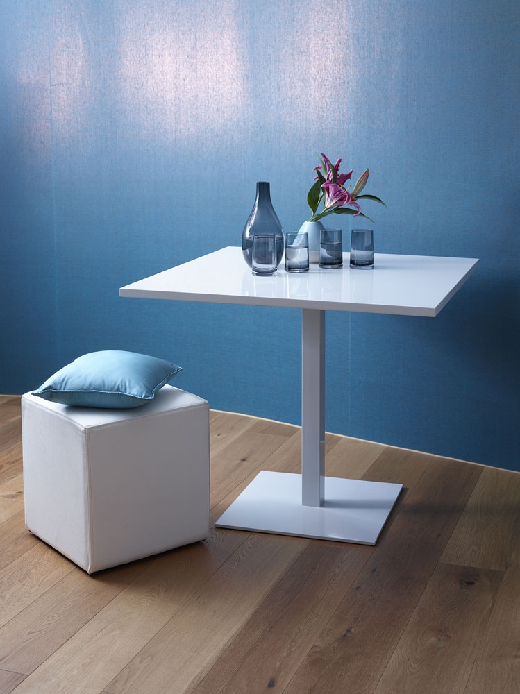 Unbranded Carlos Square Gloss White Dining Table