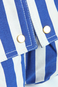 Unbranded Carly Oversized Stripe Canvas Beach Bag