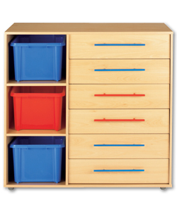 Carnival 6 Drawer Wide Chest