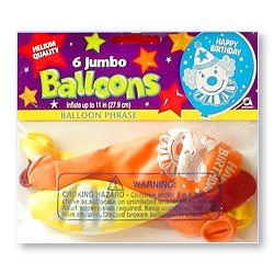 Carnival Clown - Pack of 6 latex balloons