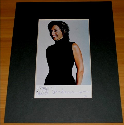 CAROL VORDERMAN SIGNED and MOUNTED 9 x 7