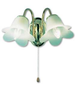 Carolina Twin Wall Light - Brass Finish