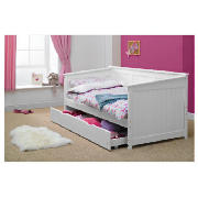 Unbranded Carrie Pine Day Bed And Trundle, White With