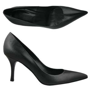 A modern pointed toe Court shoe from Jones Bootmaker, with this Season