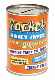 Cash Can Pocket Money Saver