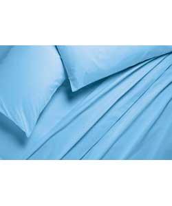 Unbranded Cashmere Blue Fitted Sheet Set Double Bed