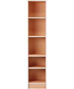 Unbranded Caspian Bookcase - Beech and White