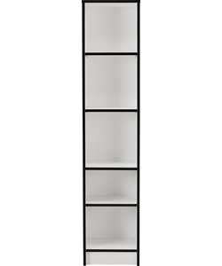Unbranded Caspian Bookcase - Black and White