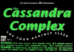 Unbranded CASSANDRA COMPLEX Tour Against Sleep - Words Music Poster