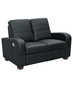 Cassino Reclining Leather Chair - Black
