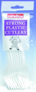 Unbranded Catering: White Plastic Forks Pk8