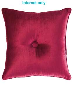 Unbranded Catherine Lansfield Cubic Cushion - Damson