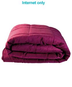 Unbranded Catherine Lansfield Cubic Throw - Damson