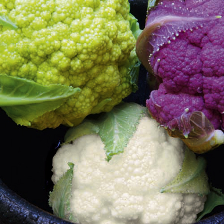 Unbranded Cauliflower Three Colour Mix Plants Pack of 16
