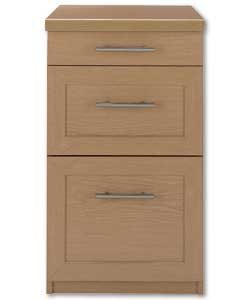 Cavendish 3 Drawer Filer - Oak Effect