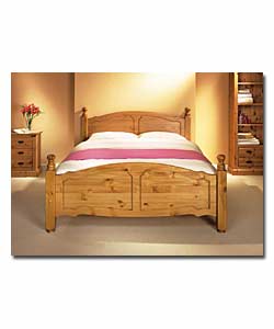 Caversham Solid Pine Double Bed/Low Foot End/Deluxe Matt