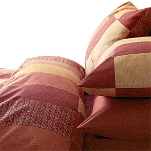 Caymen Check Pillowcase- Paprika- Standard