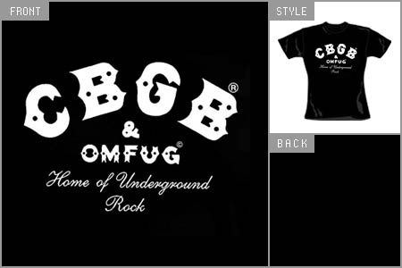Unbranded CBGBs (Logo) Fitted T-shirt brv_30632202_P