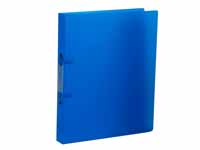 Unbranded CE A4 blue frosted two ring binder with 25mm