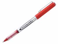 Unbranded CE rollerball pen with medium 0.7mm tip and red