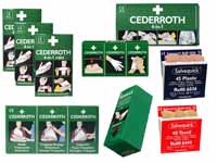 Unbranded Cederroth refill for use with first aid wall