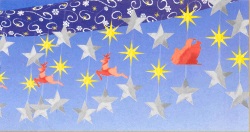 Ceiling decoration - Reindeer - 3.65m x 30.5cm