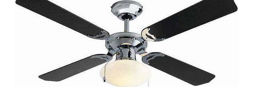 Unbranded Ceiling Fan - Black and Chrome