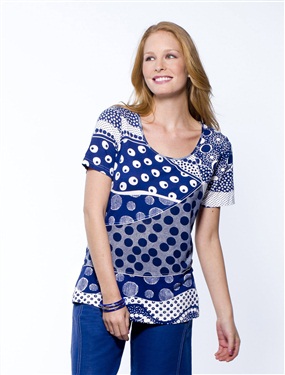 Unbranded Celaia Ladies Multi-Print Long T-Shirt