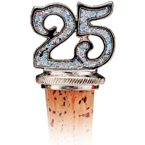 Unbranded Celebration 25th Bottle Stopper