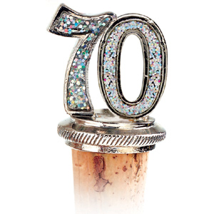Unbranded Celebration 70th Bottle Stopper