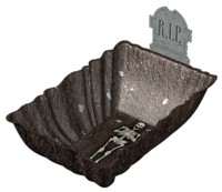 Unbranded Cemetery Terror Vac Form Plastic Bowl