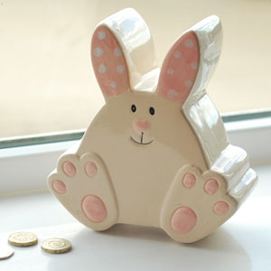 Unbranded Ceramic Bunny Rabbit Money Box
