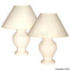 Unbranded Ceramic Lamps Coolie Shades Twin Pack