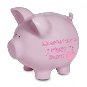 Unbranded Ceramic Piggy Moneybank (Pink)