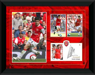 Unbranded Cesc Fandagrave;bregas - framed player profile presentation