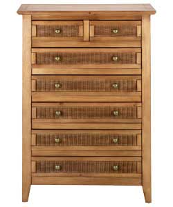 Ceylon 5 plus 2 Drawer Chest - Antique Pine