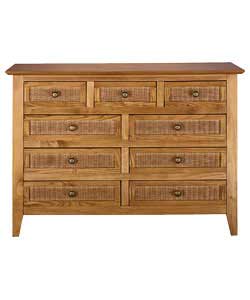 Ceylon 9-Drawer Chest - Antique Pine