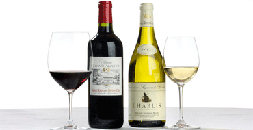 Unbranded Chablis and Claret Wine Box