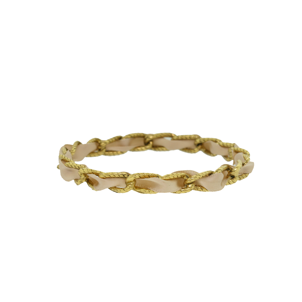 Unbranded Chain Ribbon Bangle - Champagne