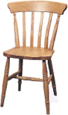 Heavy slat dining chair made from quality beechwood
