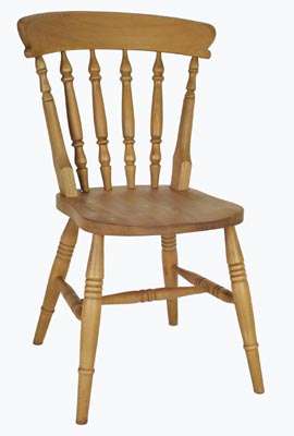 SOLID HIGH BACK BOSTON SPINDLE CHAIR