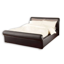 Unbranded Chamberry 4ft6 Bedstead, Brown Faux Leather