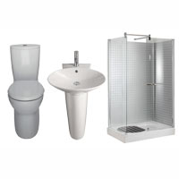 Chamonix En-Suite With Zone Clear/Silver Walk In Enclosure 1200 x 800 mm with Tray
